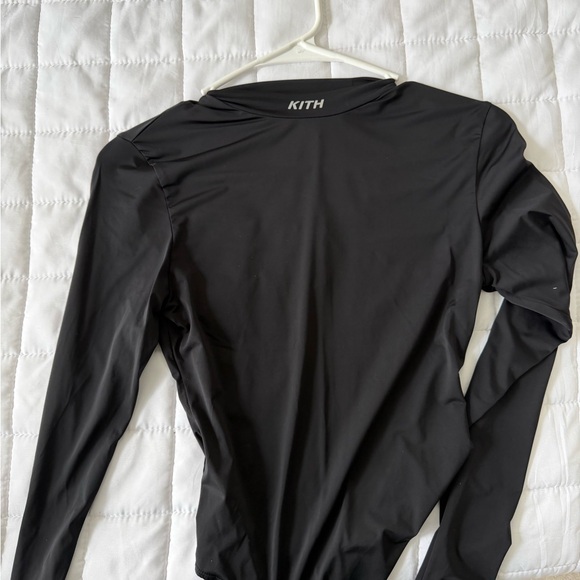 Kith Tops - KITH Black Crew Neck Long Sleeve Top